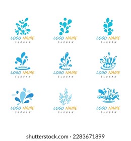 water splash icon vector illustration design template
