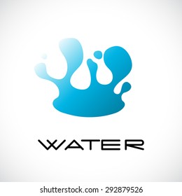Water splash icon. Vector illustration