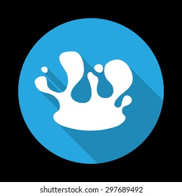 Water splash icon. Vector illustration