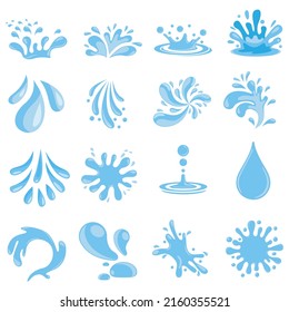 Water Splash  icon vector set. drops illustration sign collection. Ocean symbol. sea logo. water source mark.