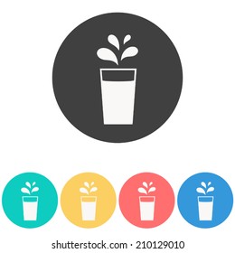 water splash icon,vector illustration