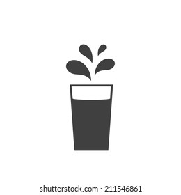 water splash icon,vector illustration