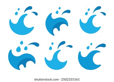Water splash illustration creative design 