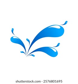 Water splash illustration design vector