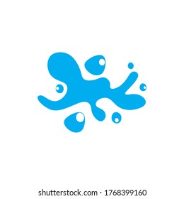 water splash illustration logo vector