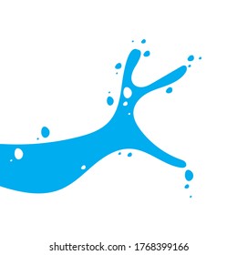water splash illustration logo vector
