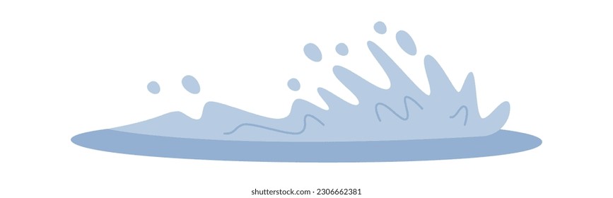 Ilustración de la salpicadura de agua Ilustración vectorial