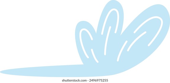 Ilustración vectorial de ilustración de salpicadura de agua