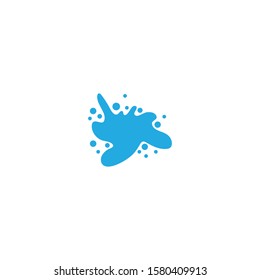 Water splash illustration vector flat design