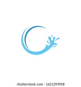 Water splash illustration vector flat design