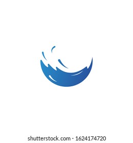 Water splash illustration vector flat design
