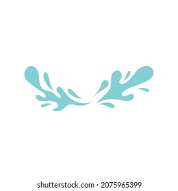Water splash illustration vector flat design
