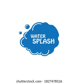 Diseño vectorial del logotipo de la ilustración de la salpicadura de agua