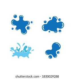 Diseño vectorial del logotipo de la ilustración de la salpicadura de agua