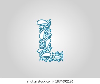 Water Splash Letter L Logo Icon Stock Vector (Royalty Free) 1874155693 ...