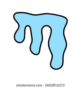 Water splash. Isolate wave, liquid drop, ocean or sea drops,