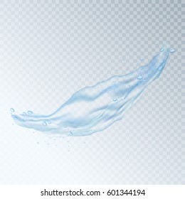 Water splash isolated on transparent background