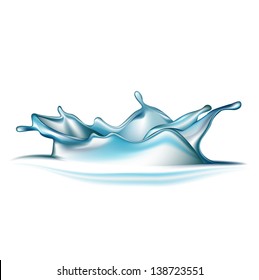 water splash isolated on white background
