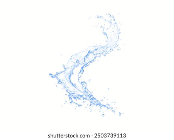 Water Splash isolated on white background