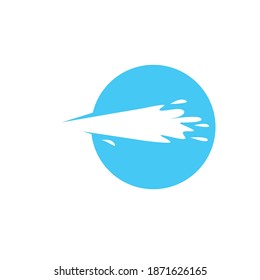 Water Splash jet vector illustration design template