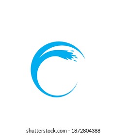 Plantilla de diseño de ilustración de vector de chorro de agua
