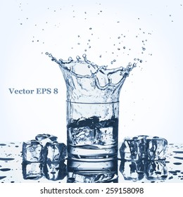 water splash like crown vector illustration EPS 8.