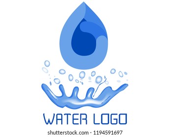 Water splash logo