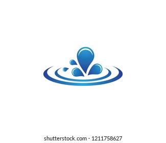Water splash logo