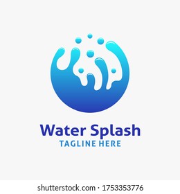 Water splash logo design inspiration