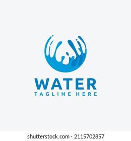 Design-Vorlage für das Wasserschlauch-Logo