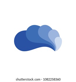 Water splash logo design vector