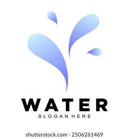 Vector de diseño de logotipo de salpicadura de agua