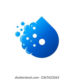Water Splash Logo Label Icon and Design Elements