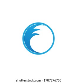 Diseño de iconos vectoriales del logotipo de salpicaduras de agua