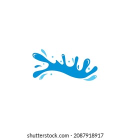 Water splash logo vector icon illustration design 