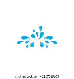Water splash logo vector icon illustration design