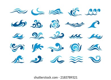 Water splash logo vector icon illustration design. Vector illustration