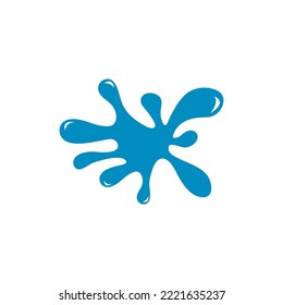 Water splash logo vector icon illustration design 