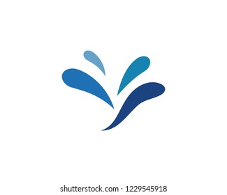 Water Splash logo vector ilustration