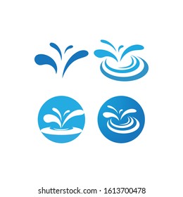 Water Splash logo vector ilustration