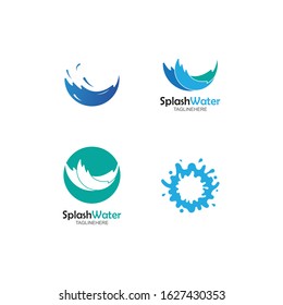 Water Splash logo vector template