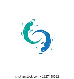 Water Splash logo vector template