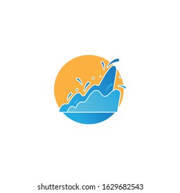 Water Splash logo vector template