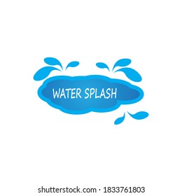 Water splash logo vector template