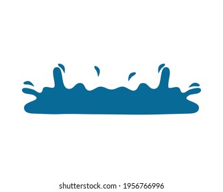 water splash on white background