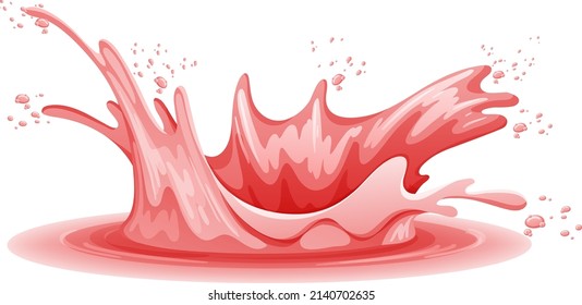 A water splash on white background illustration