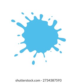 Salpicaduras de agua sobre fondo blanco. Ilustración vectorial