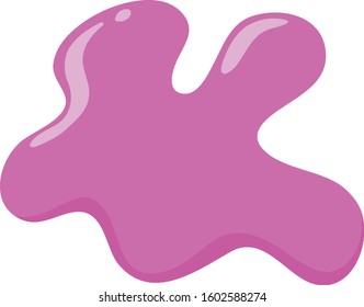 Water Splash In Pink Color Illustration