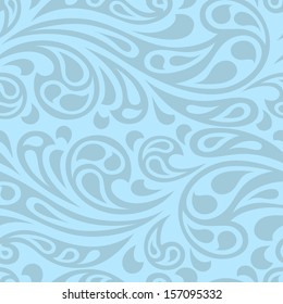 Water splash seamless waves abstract pattern.