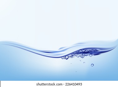 Water splash surface. Vector graphic 